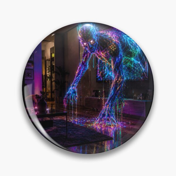 Item preview, Malglitch — Hyperreal Neon Glitch Entity | Cosmic Horror designed and sold by YourForKor.