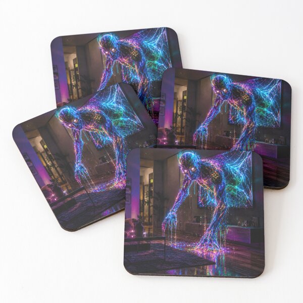 Item preview, Malglitch — Hyperreal Neon Glitch Entity | Cosmic Horror designed and sold by YourForKor.