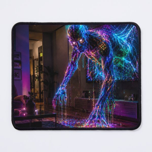 Item preview, Malglitch — Hyperreal Neon Glitch Entity | Cosmic Horror designed and sold by YourForKor.