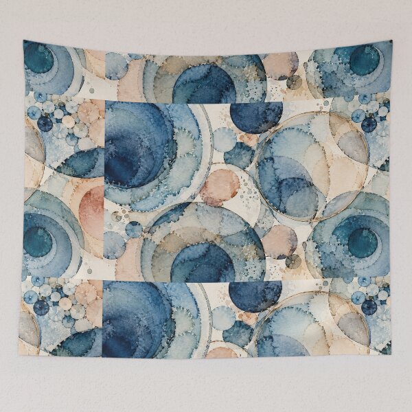 Item preview, Abstract Circles Scandinavian Color Palette  designed and sold by newnomads-art.