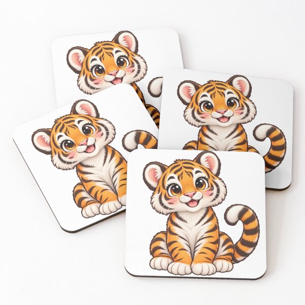 Item preview, Kawaii Jungle Bengal Tiger Cub designed and sold by Krys-Designs.
