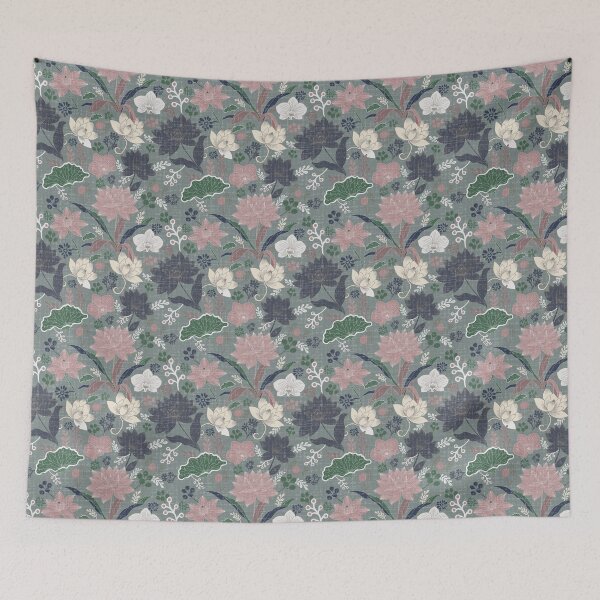 Item preview, Lotus and Orchids: Zen Botanical Elegance designed and sold by Nekogobido.