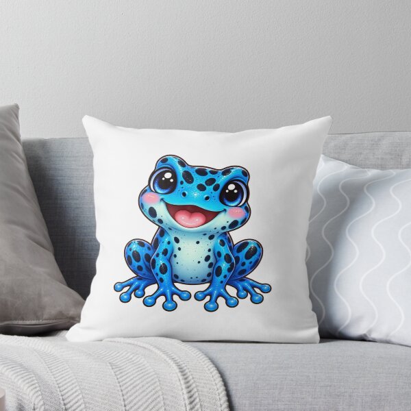 Item preview, Kawaii Jungle Blue Poison Dart Frog designed and sold by Krys-Designs.