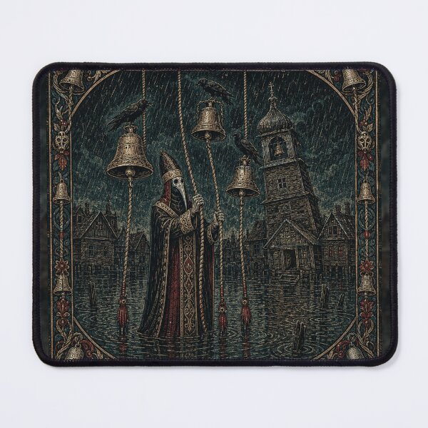Item preview, The Bell Ringer - Gothic Plague Doctor Art designed and sold by Odinsshop.
