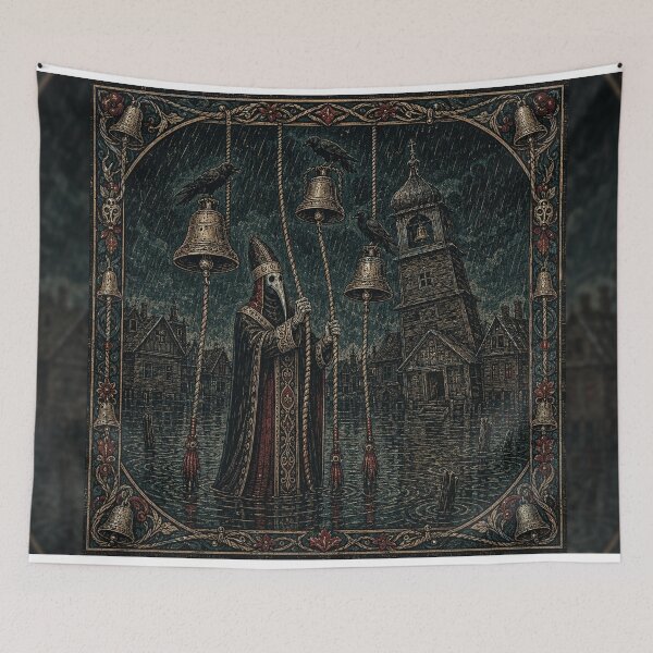 Item preview, The Bell Ringer - Gothic Plague Doctor Art  designed and sold by Odinsshop.
