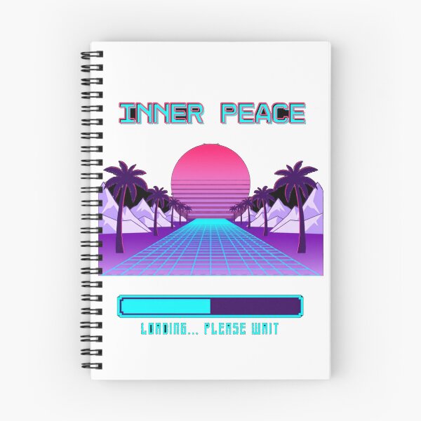 Item preview, Inner Peace Vaporwave Retro Sunset Loading Screen designed and sold by KMKreatives.