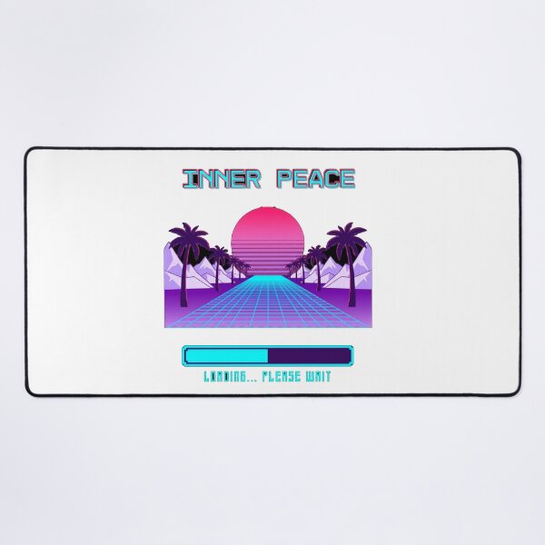 Item preview, Inner Peace Vaporwave Retro Sunset Loading Screen designed and sold by KMKreatives.