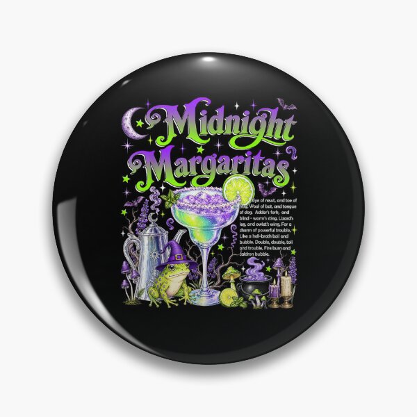 Item preview, Vintage Midnight Margaritas Witch Halloween Magical Cocktail designed and sold by MatherFisher.