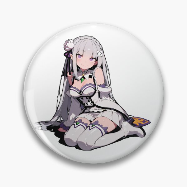Item preview, Chibi Emilia Kneeling Fantasy Maid Sticker designed and sold by RGB-crayon.