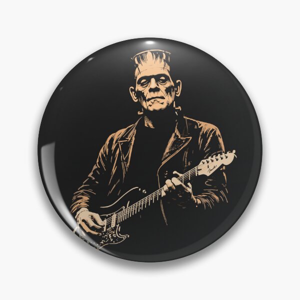 Artikelvorschau, Halloween-Frankenstein spielt Gitarre entworfen und verkauft von Gaea1.