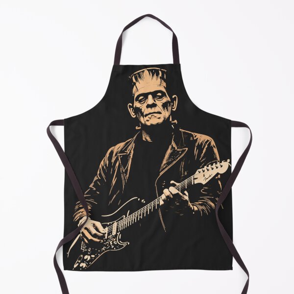 Aperçu de l'œuvre Frankenstein d'Halloween jouant de la guitare créée et vendue par Gaea1.