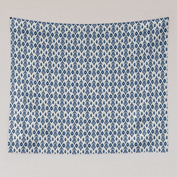 Item preview,  Blue Geometric Folk Inspired Textile Pattern designed and sold by Onulodesign.