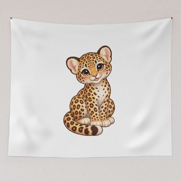 Item preview, Kawaii Jungle Leopard Cub designed and sold by Krys-Designs.