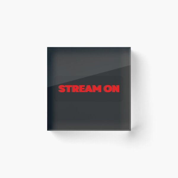 Item preview, Stream On – Red Text for Live Streamers designed and sold by bayan-mssa.