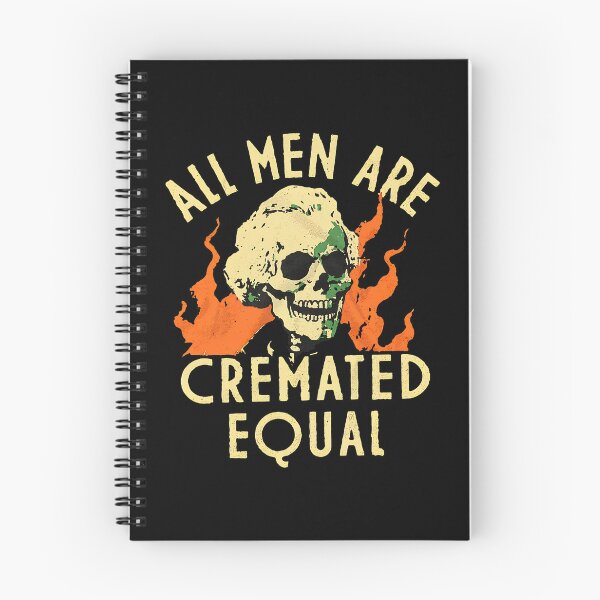 Item preview, All Men Are Cremated Equal Funny Dark Humor Skeleton designed and sold by ZEtexaxe.