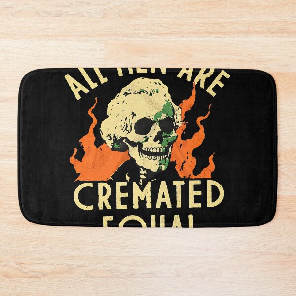 Item preview, All Men Are Cremated Equal Funny Dark Humor Skeleton designed and sold by ZEtexaxe.