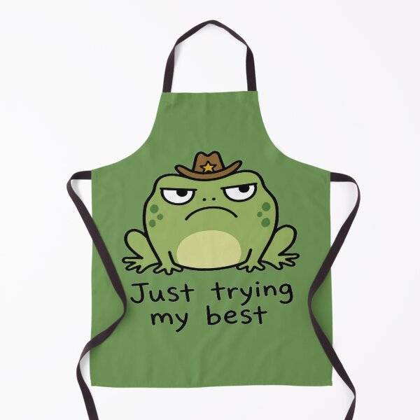 Item preview, Grumpy Cowboy Frog Just Trying My Best Funny Frog Western Design designed and sold by mrworld000.