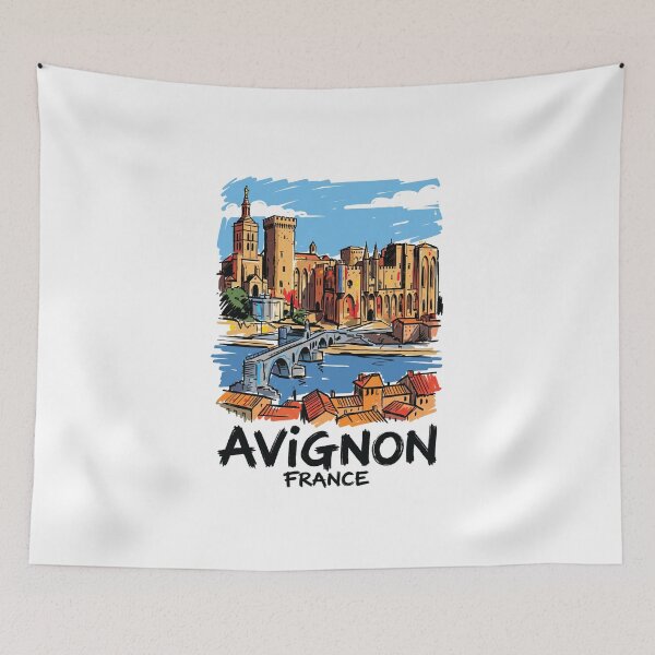 Item preview, Palais des Papes Avignon France Art Print designed and sold by Merch by Das Design Studio.