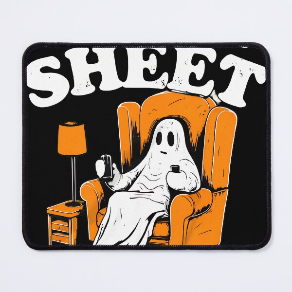 Item preview, Too Old For This Sheet Funny Lazy Ghost Pun designed and sold by ZEtexaxe.