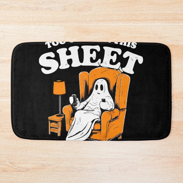 Item preview, Too Old For This Sheet Funny Lazy Ghost Pun designed and sold by ZEtexaxe.