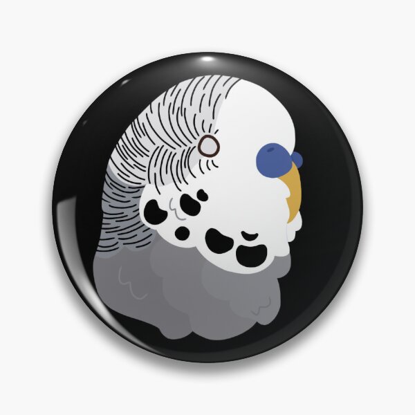 Item preview, CBS Sticker - Grey Budgie designed and sold by ClumsyPillbug.