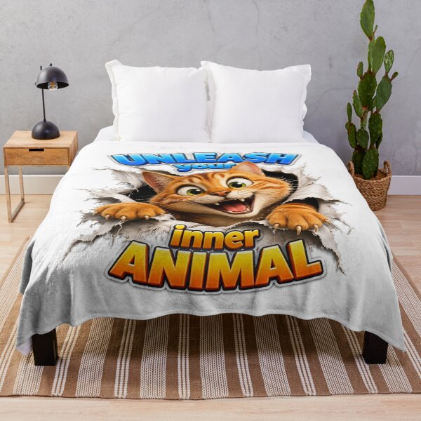 Item preview, Unleash Your Inner Animal - Funny Cat designed and sold by Bor-Suk.