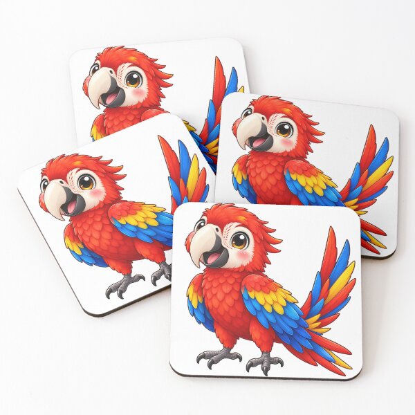 Item preview, Kawaii Jungle Scarlet Macaw designed and sold by Krys-Designs.