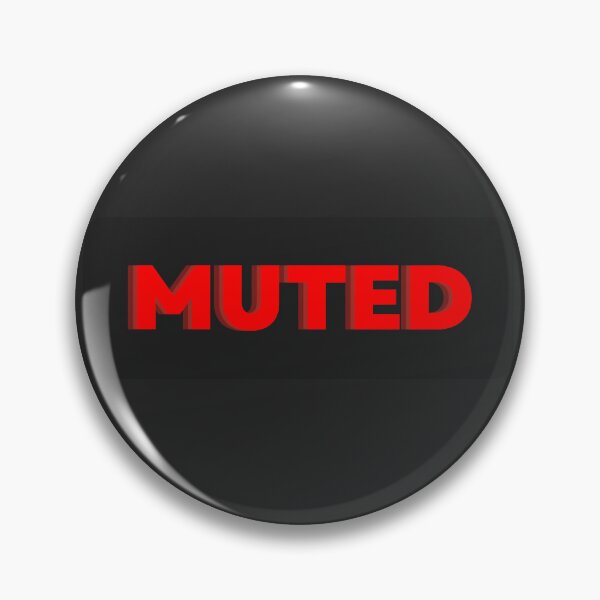 Item preview, Muted – Bold Red Microphone Status designed and sold by bayan-mssa.