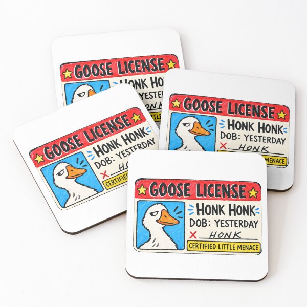 Item preview, Silly Goose License. Certified Little Menace. designed and sold by CoCoArt-Ua.