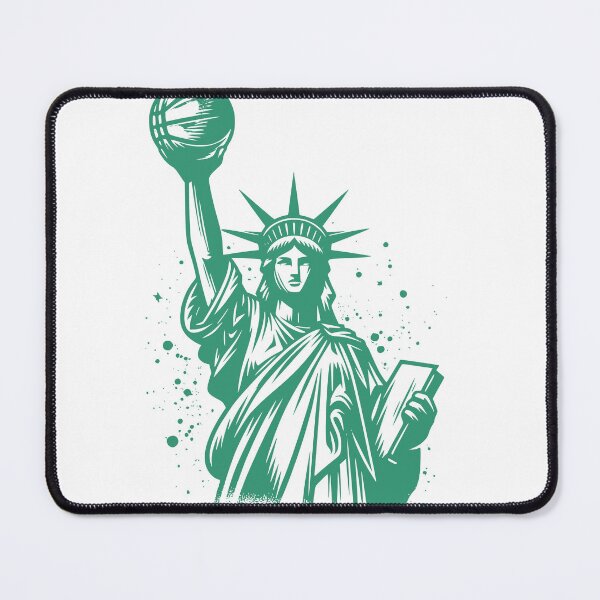 Item preview, Lady liberty holding up a basketball t-shirts and stickers designed and sold by Knowvhere.