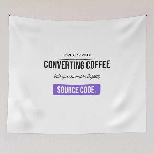 Item preview, Converting Coffee Into Source Code Developer Typography designed and sold by Life&Art.