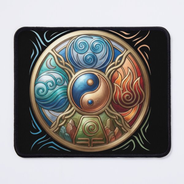 Item preview, Avatar the last airbender , Airbender yin-yang Emblem - Four Elements Balance and Harmony Art  designed and sold by BS Creations.