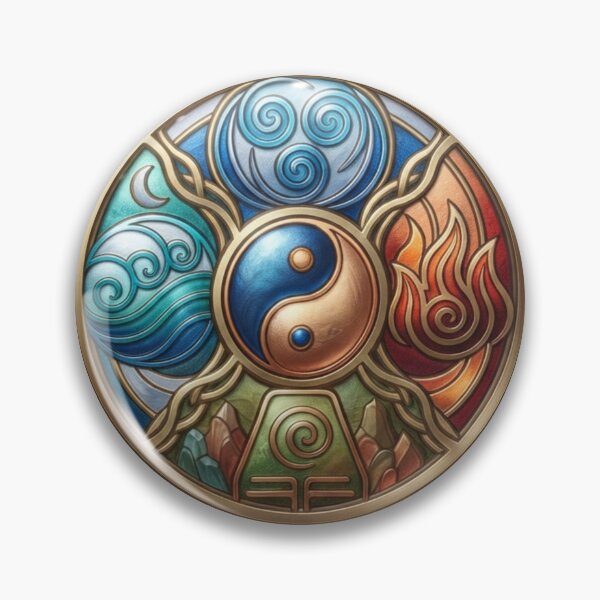 Item preview, Avatar the last airbender , Airbender yin-yang Emblem - Four Elements Balance and Harmony Art  designed and sold by BS Creations.