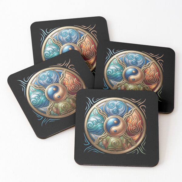 Item preview, Avatar the last airbender , Airbender yin-yang Emblem - Four Elements Balance and Harmony Art  designed and sold by BS Creations.