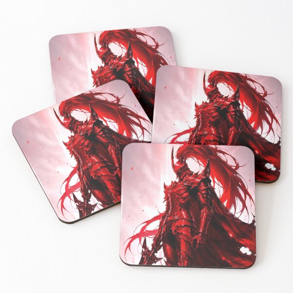 Item preview, Crimson Shadow Knight – Red Armored Warrior Dark Fantasy Aesthetic designed and sold by Dyan4.