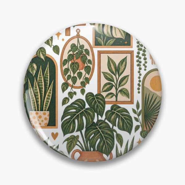 Item preview, Boho House Plants Vintage Botanical Collage designed and sold by wecrea.