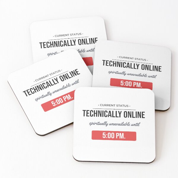 Item preview, Technically Online Spiritually Unavailable Funny Remote Work Office Humor designed and sold by Life&Art.