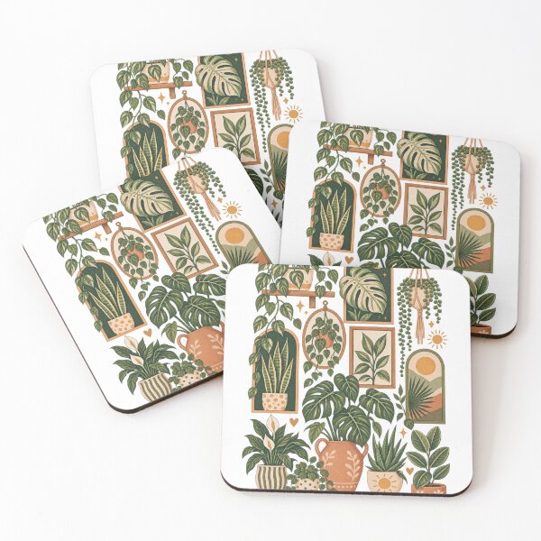 Item preview, Boho House Plants Vintage Botanical Collage designed and sold by wecrea.