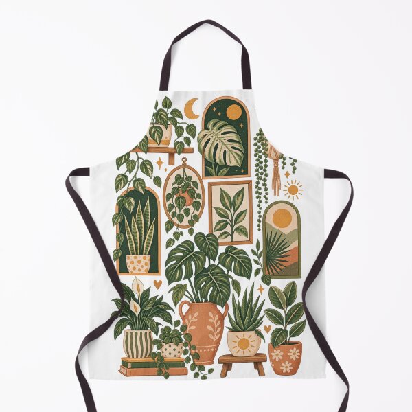 Item preview, Boho House Plants Vintage Botanical Collage designed and sold by wecrea.