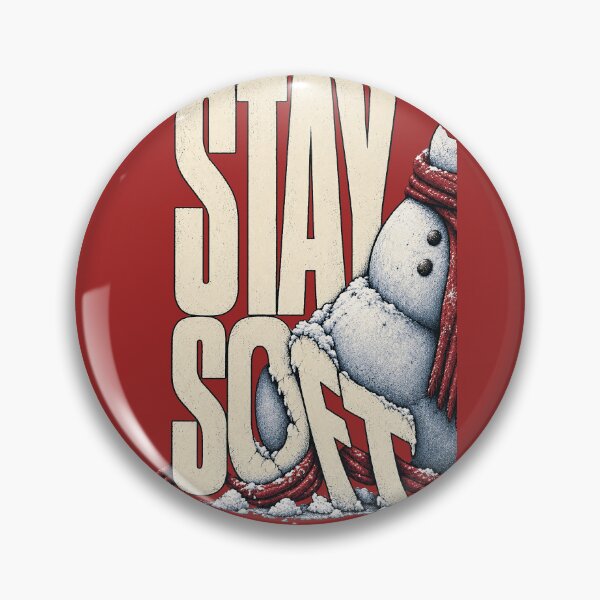 Item preview, Stay Soft Cracked Snowman Design designed and sold by NuretroStudio.