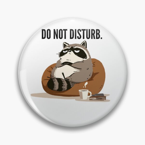 Item preview, Raccoon Relaxing With Coffee (Dark Text) designed and sold by 123Long.