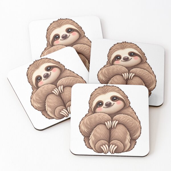Item preview, Kawaii Jungle Three-Toed Sloth designed and sold by Krys-Designs.