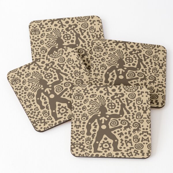 Item preview, Wild Warrior Spirit Petroglyph Art designed and sold by RamyGallery.