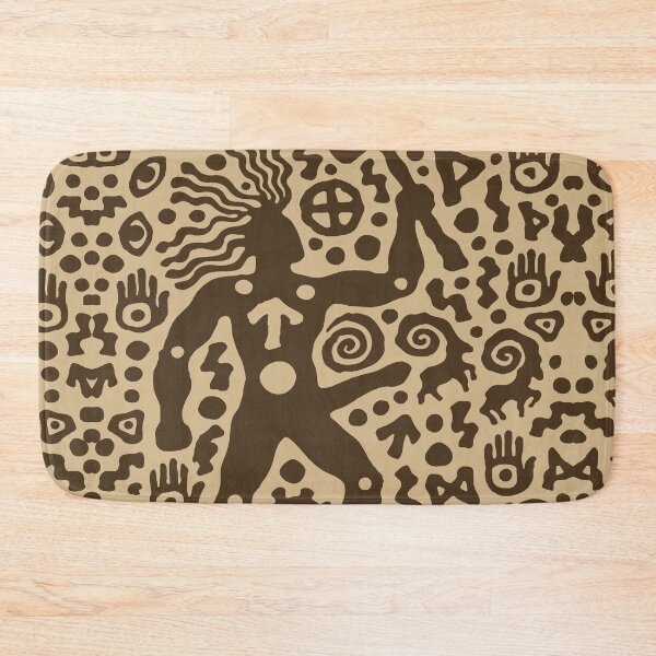 Item preview, Wild Warrior Spirit Petroglyph Art designed and sold by RamyGallery.
