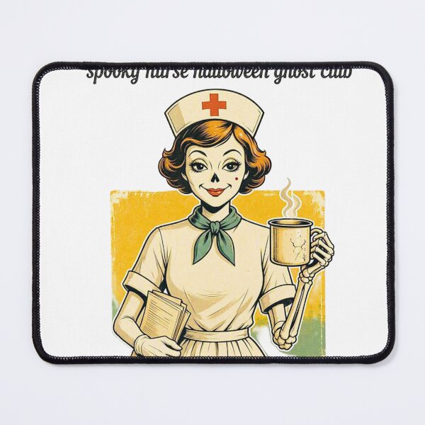 Item preview, SPOOKY NURSE HALLOWEEN GHOST CLUB  designed and sold by EasyTake.