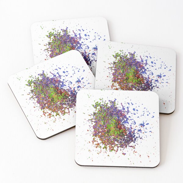 Item preview, 3D Colorful Liquid Explosion, Transparent Multicolor Splash designed and sold by Keltoi-art.