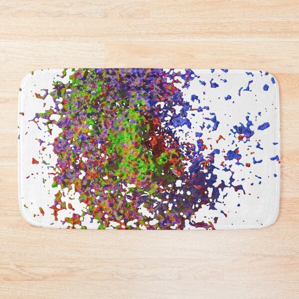 Item preview, 3D Colorful Liquid Explosion, Transparent Multicolor Splash designed and sold by Keltoi-art.