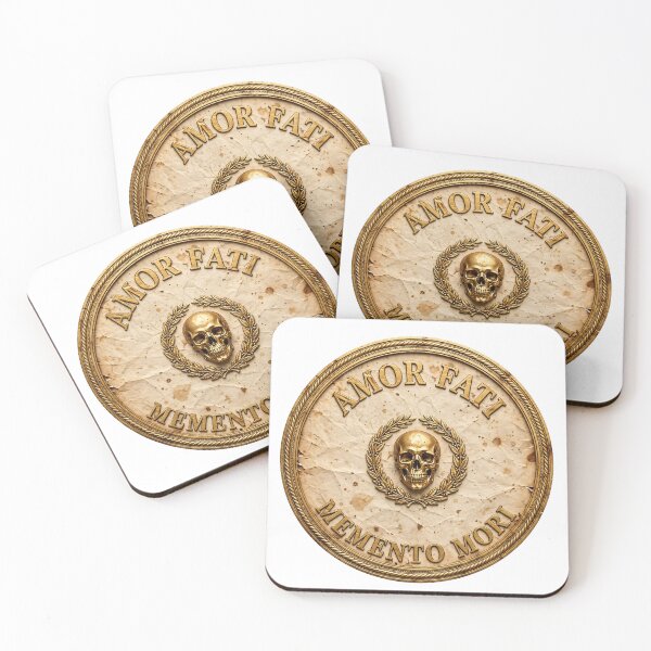 Item preview, Memento mori, amor fati, stoic quotes designed and sold by StoicRockStudio.