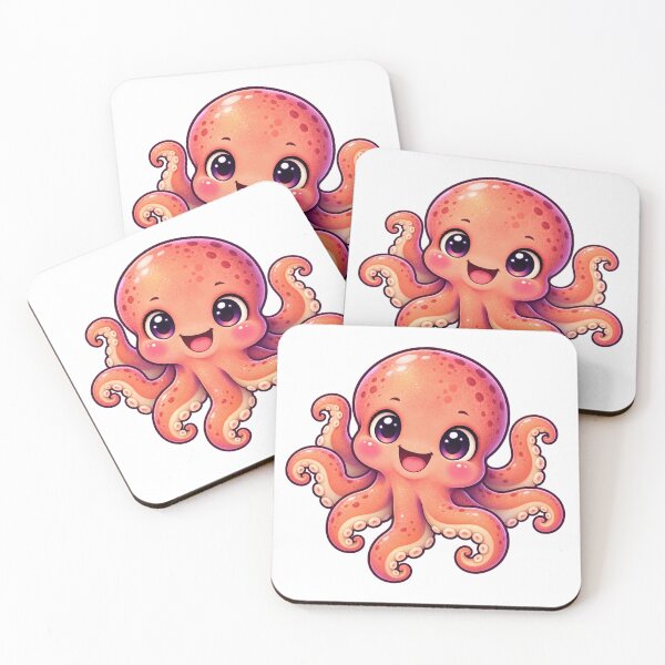 Item preview, Kawaii Marine Coral Octopus designed and sold by Krys-Designs.