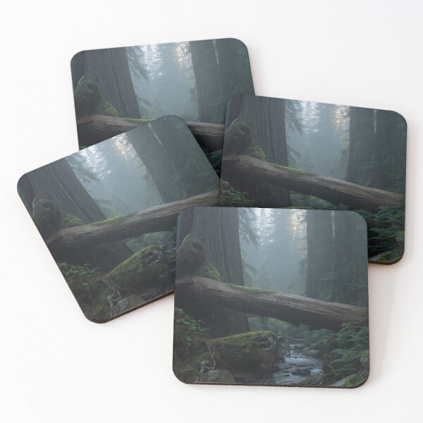 Item preview, The Forest That Remembers | Ancient Misty Forest Stream Nature Wall Art designed and sold by VeloraNature.